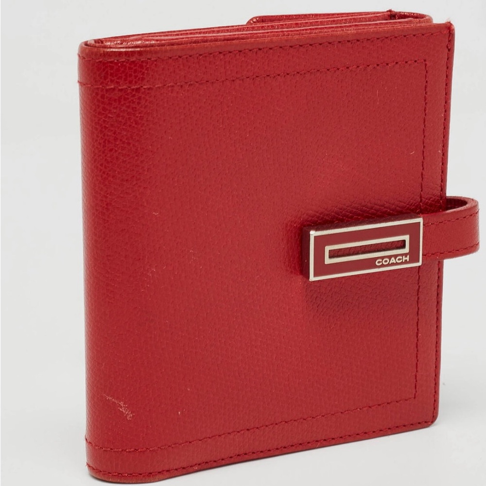 Vintage Coach Red Leather Wallet